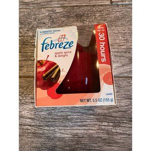 NWT Febreze Apple Spice Delight‎ Limited Edition Candle 5.5 oz Home Scent New